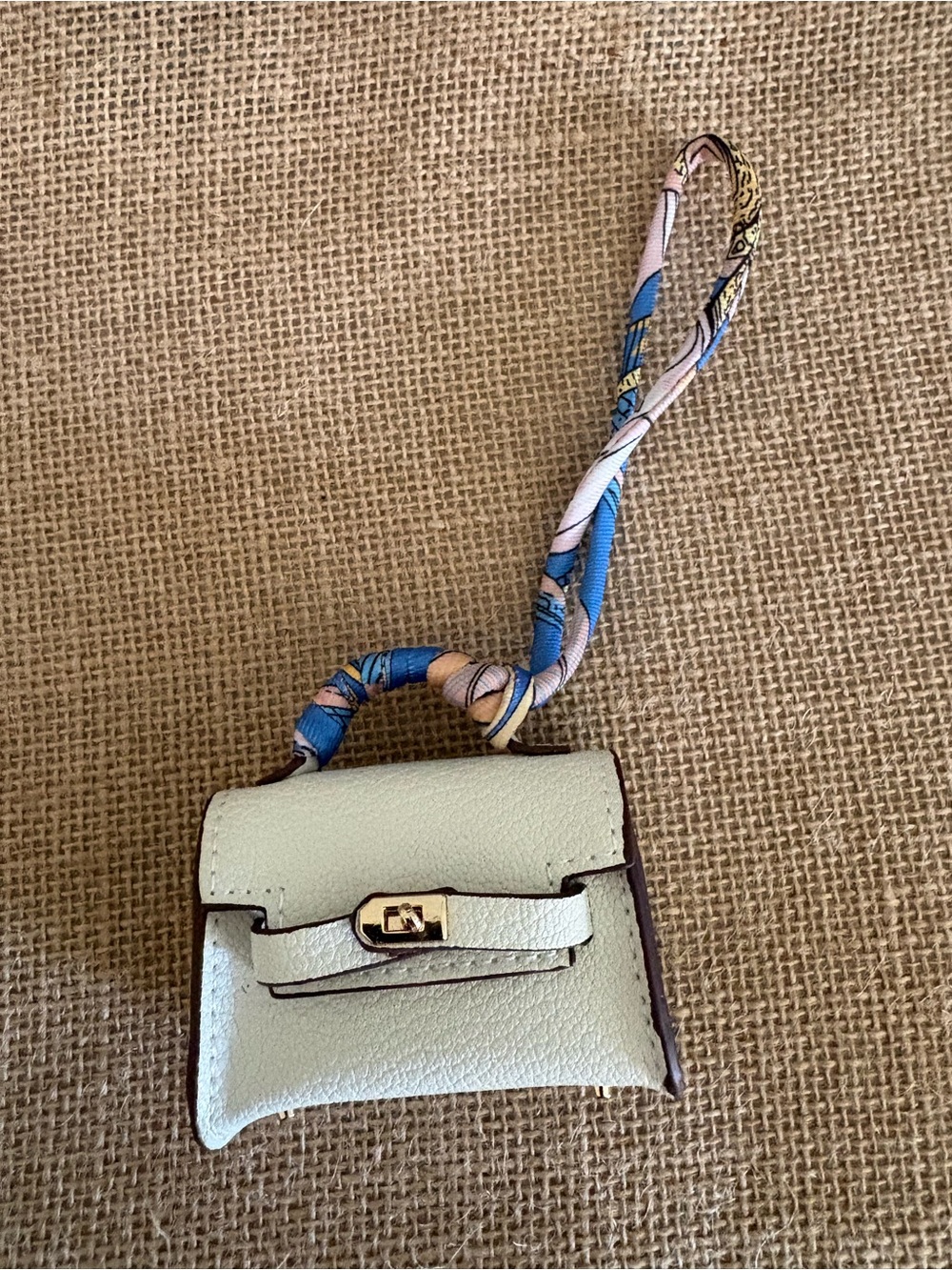 Unbranded Mini Cream Bag charms